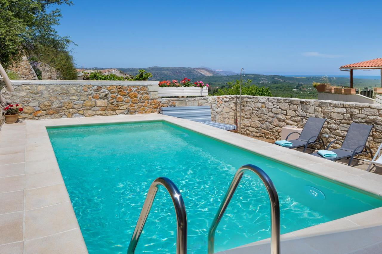 Olga'S Filoxenia - Villa Aladanos-Private Pool And Heated Jacuzzi Makhairoí エクステリア 写真
